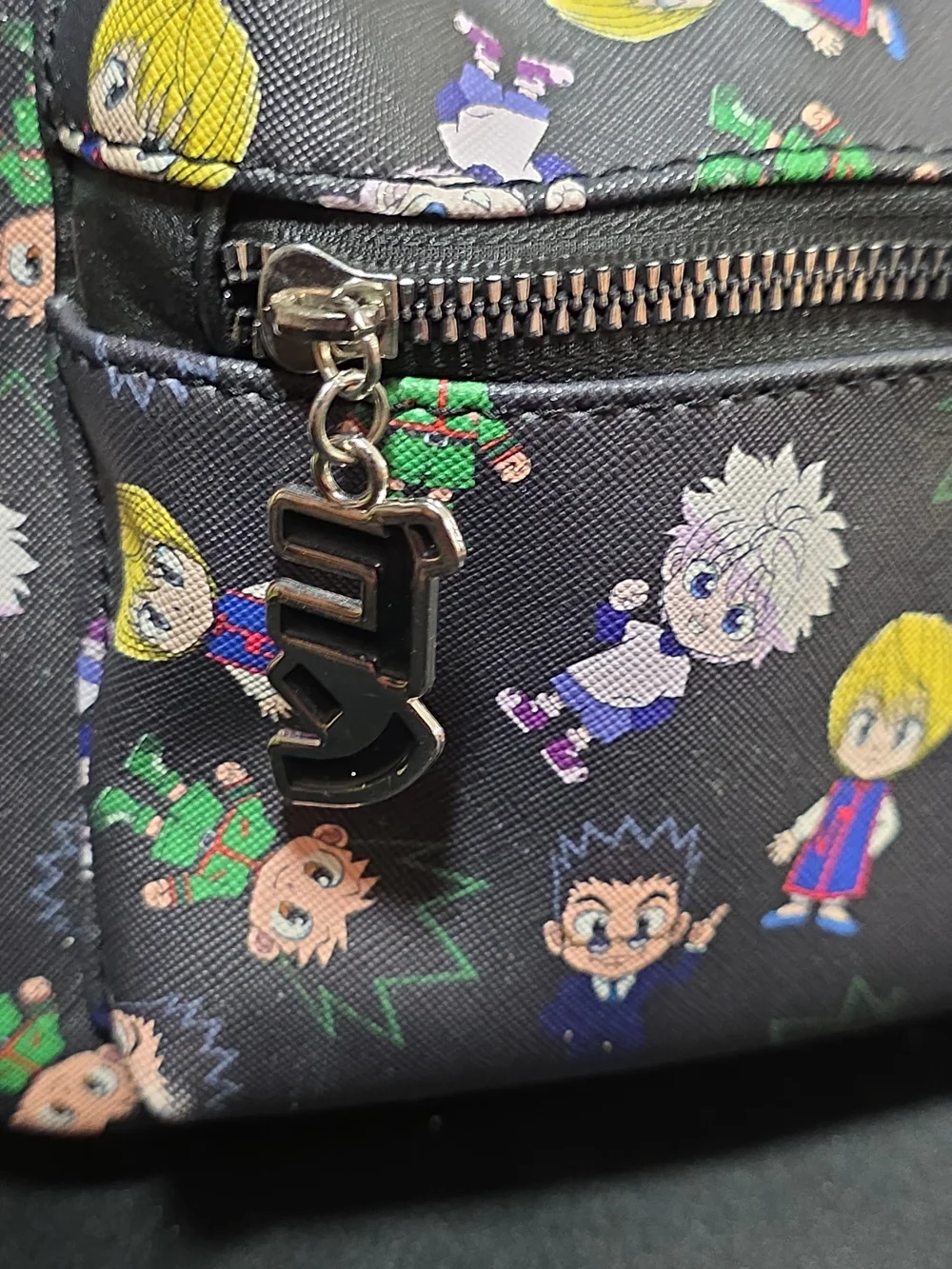 Hunter x Hunter Black Character Print Mini Backpack
